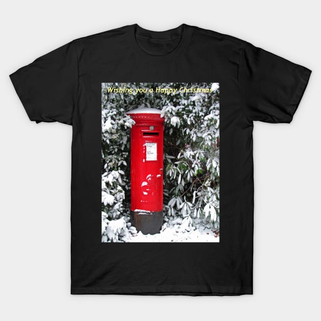 Post Box Christmas Card T-Shirt by RedHillDigital